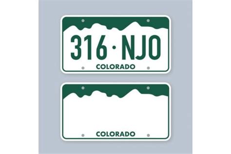 License Plate of Colorado. Graphic by DG-Studio · Creative Fabrica