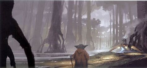 Yoda on Dagobah concept art Star Wars Concept Art, Ralph Mcquarrie ...