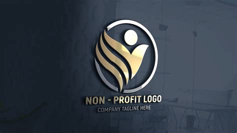 Non-Profit Company Logo Design Free psd Template – GraphicsFamily