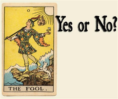 The Fool Tarot Card - Yes or No? - ⚜️ Cardarium ⚜️