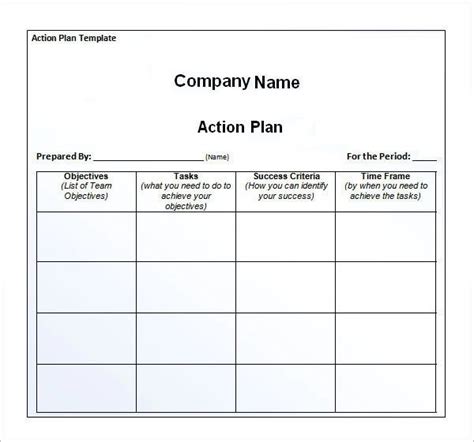 14+ Free Action Plan Templates | MS Word & PDF Samples | Action plan ...