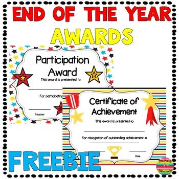 End of the Year Awards FREE by Mrs Males Masterpieces | TpT