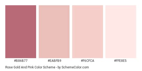 rose gold pink - Google 검색 | Color palette pink, Pantone colour palettes, Rose gold color palette
