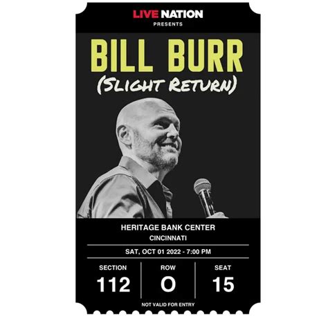 Bill Burr Concert & Tour History (Updated for 2024) | Concert Archives