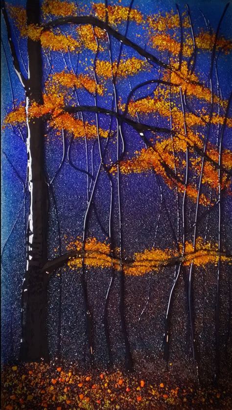 Unfinished Forest, Frit Painting by Diane Quarles | Fused glass art, Frit painting, Glass frit ...