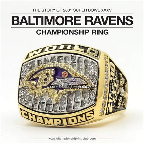 2001 Baltimore ravens super bowl XXXV championship ring by ...