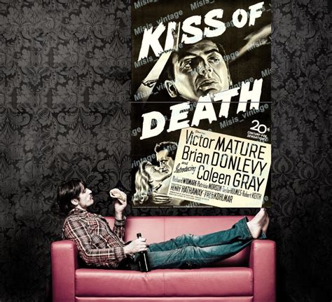 Kiss Of Death 1947 Vintage Movie Poster Reprint 2