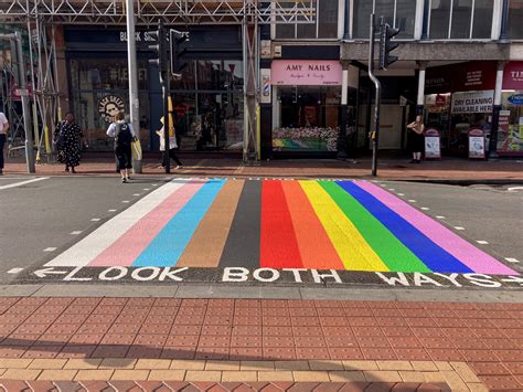 Council Repaints Rainbow Crossing In Pride Month - Reading Borough Council