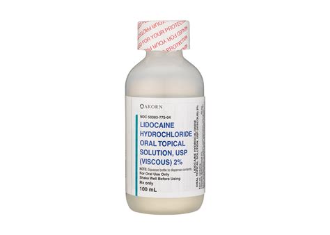 Akorn Lidocaine HCL, Solution Viscous 2% 100mL (1/ea) – Professional ...