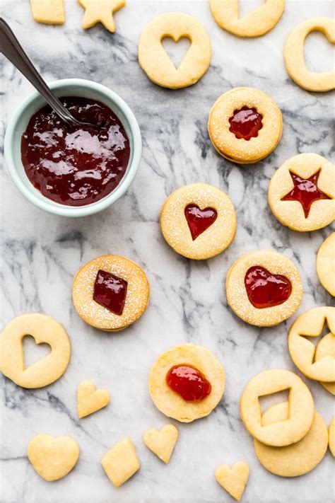 Jam-filled shortbread cookie cutouts | Recipe | Jam cookies, Yummy ...