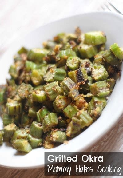 How to Grill Okra - Grilled Okra - Mommy Hates Cooking