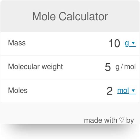 Marinero radiador Fatídico convert molecular weight to moles alguna cosa de ahora en adelante ...