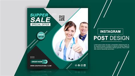 Instagram Medical Post Template Design – GraphicsFamily