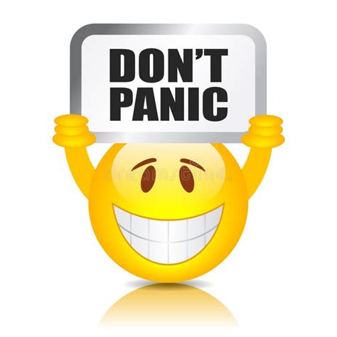 Don t panic sign stock vector. Illustration of worries - 44982561