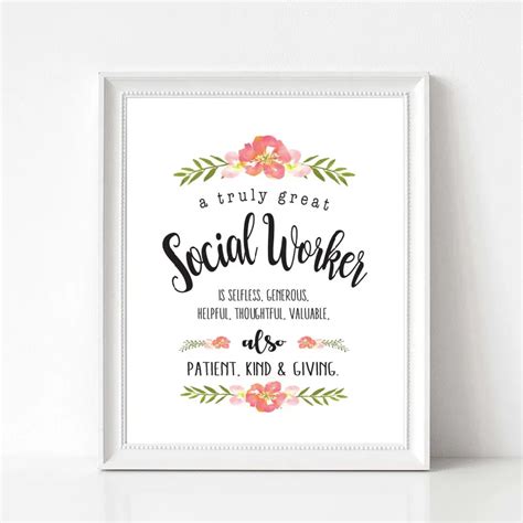 Social-Worker-Gift-Painting-Wall-Picture-A-Truly-Great-Social-Worker ...