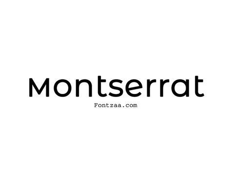 Montserrat Font - Fontzaa - Fonts Free Download