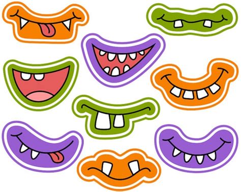 printable monster faces - Clip Art Library