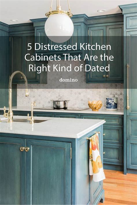 5 Distressed Kitchen Cabinets That Really Bring the Charm | Distressed kitchen, Distressed ...