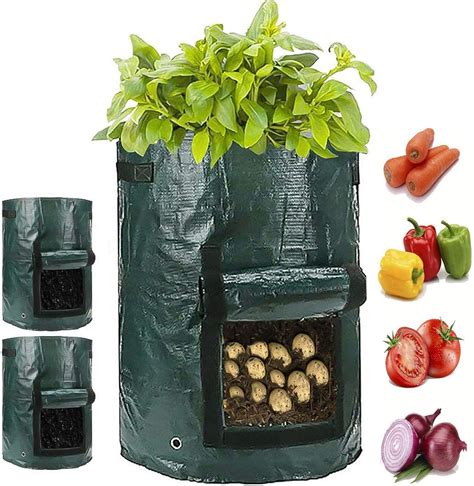 Potato Grow Bags- 10 Gallon Black Grow Bags - The Good Gardener