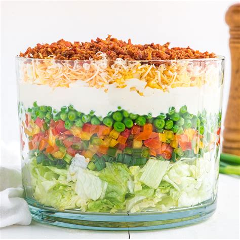 Classic 7 Layer Salad – Deliciously Sprinkled