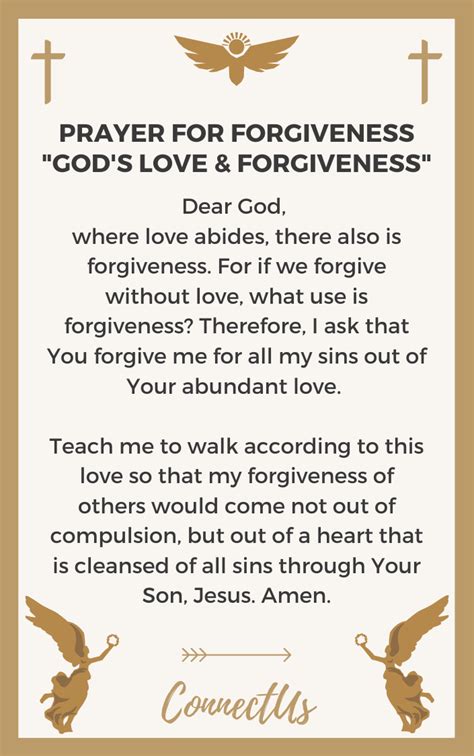 25 Strong Prayers for Forgiveness of Sins – ConnectUS