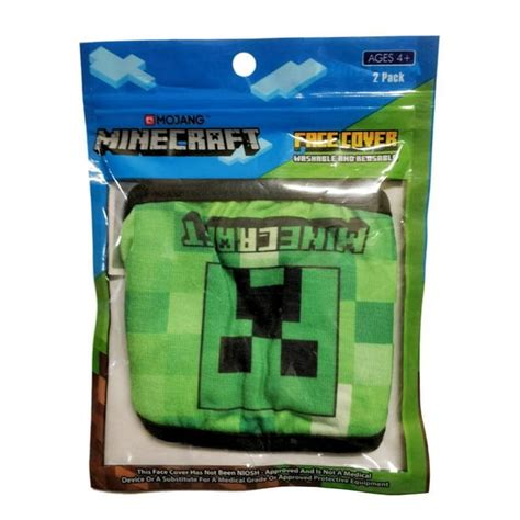 Minecraft - Minecraft Creeper 4-Piece Face Mask Set - Walmart.com ...