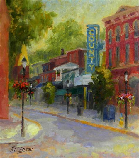 Doylestown County Theater Painting by Kit Dalton