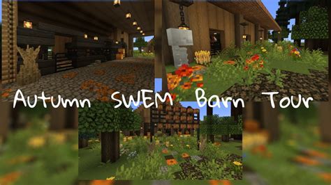 Autumn Themed SWEM Barn Tour in Minecraft! - YouTube