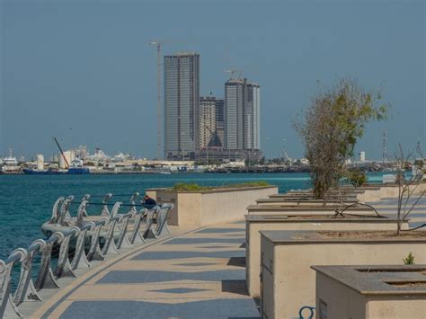 Premium Photo | Corniche and beach of abu dhabi