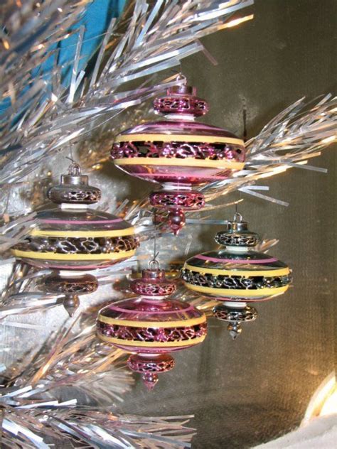 1950s Mid Century Christmas Ornaments by Bradford - Space Age, Eames Era, Flying Sauce ...