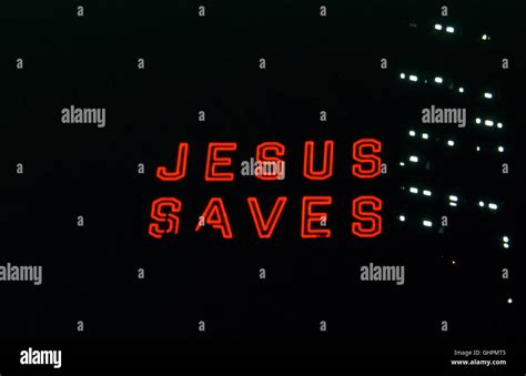 Jesus saves neon hi-res stock photography and images - Alamy