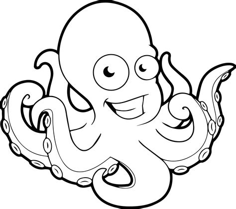 Cartoon Octopus Coloring Pages at GetColorings.com | Free printable colorings pages to print and ...