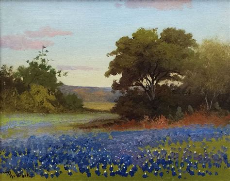 Robert Wood (G. Day) - "Bluebonnet - #1024 | Texas Art | Vintage Texas Paintings