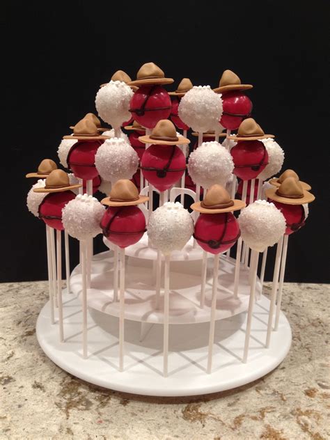 RCMP cake pops for wedding | Wedding cake pops, Wedding cake cookies, Cake pops