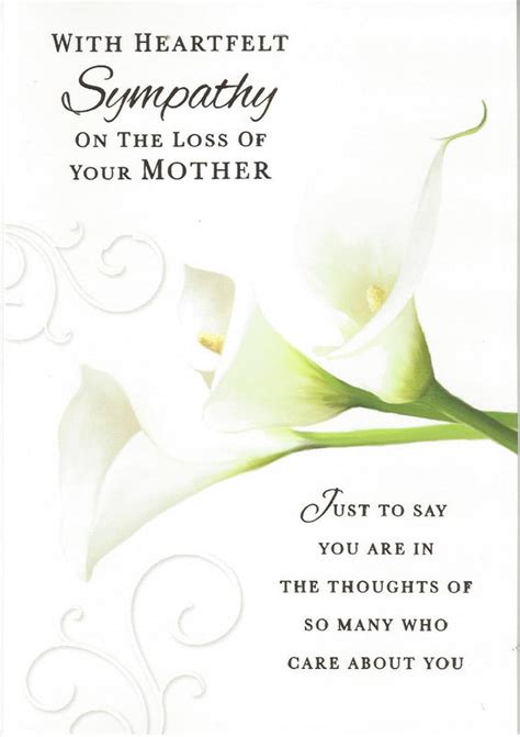 Deepest Sympathy On The Loss of Your Mother Card – MHJ Direct.co.uk