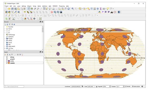 5. Map Projections — QGIS Tutorials 0.0.0.1 documentation