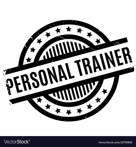 Personal trainer rubber stamp Royalty Free Vector Image