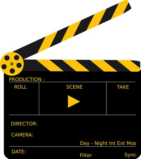 Download Clapboard, Clapper, Movie. Royalty-Free Vector Graphic - Pixabay