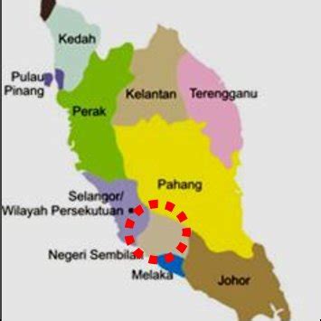 Map of Peninsular Malaysia [6]. | Download Scientific Diagram