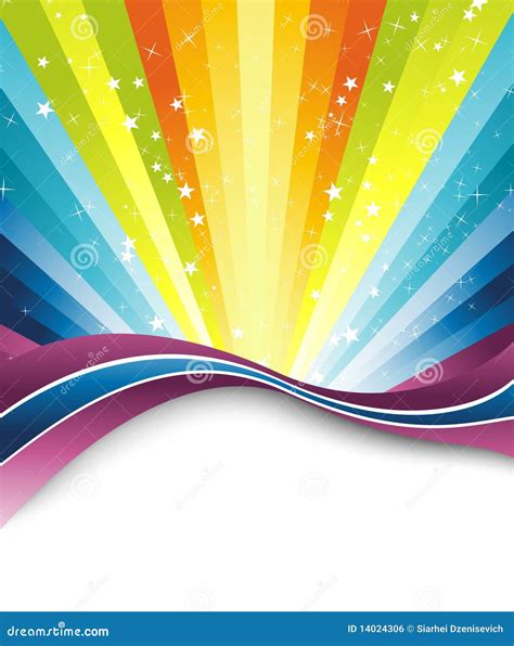 Colorful Rainbow Banner Template Royalty Free Stock Image - Image: 14024306