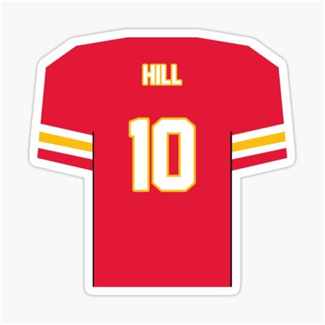 "Tyreek Hill - Chiefs Jersey" Sticker for Sale by GammaGraphics | Redbubble