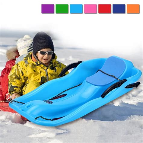 Sleds for Children Outdoor Winter Toboggan Plastic Snowboard Board ...