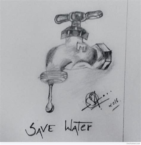 Poster Drawing Water Conservation For Free Download - Water ...