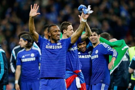 Didier Drogba Chelsea Celebrates After Winning Editorial Stock Photo ...