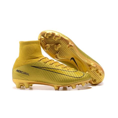 Nike Mercurial Superfly V FG ACC Ronaldo CR7 Boot - Gold