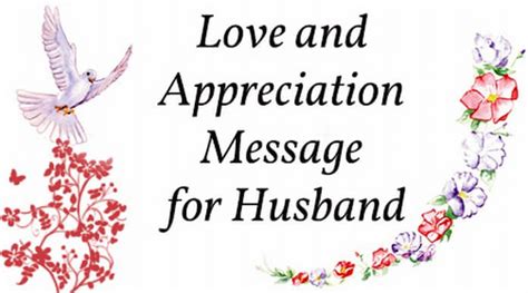 Love and Appreciation Message for Husband