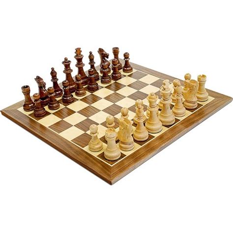 We Games Classic Staunton Wood Chess Set, Wood Board 15 In., 3.75 In. King : Target