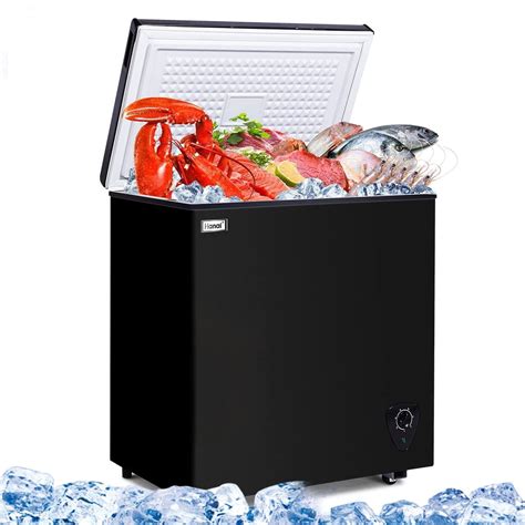 Compact Chest Freezers, 5.0 Cu. Ft. Energy-Saving , Low-Noise Models in Black - Walmart.com