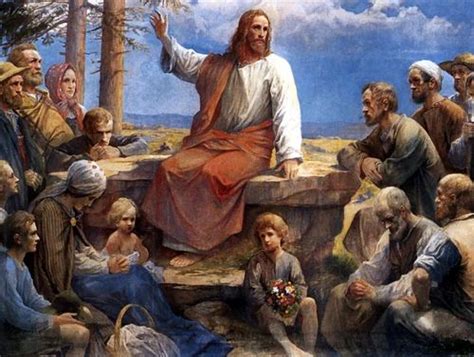 Jesus Christ Sermon On Mount Painting, Size: 42 L X 31.5 H Inch, Rs ...