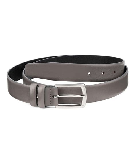 Buy Grey Leather Belt for Men | LeatherBeltsOnline.com | Free Shipping